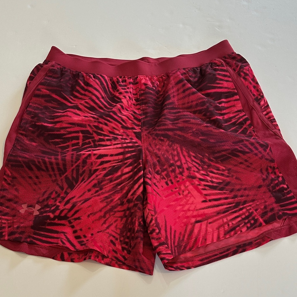 Under Armour Pink Patterned Shorts - image 1